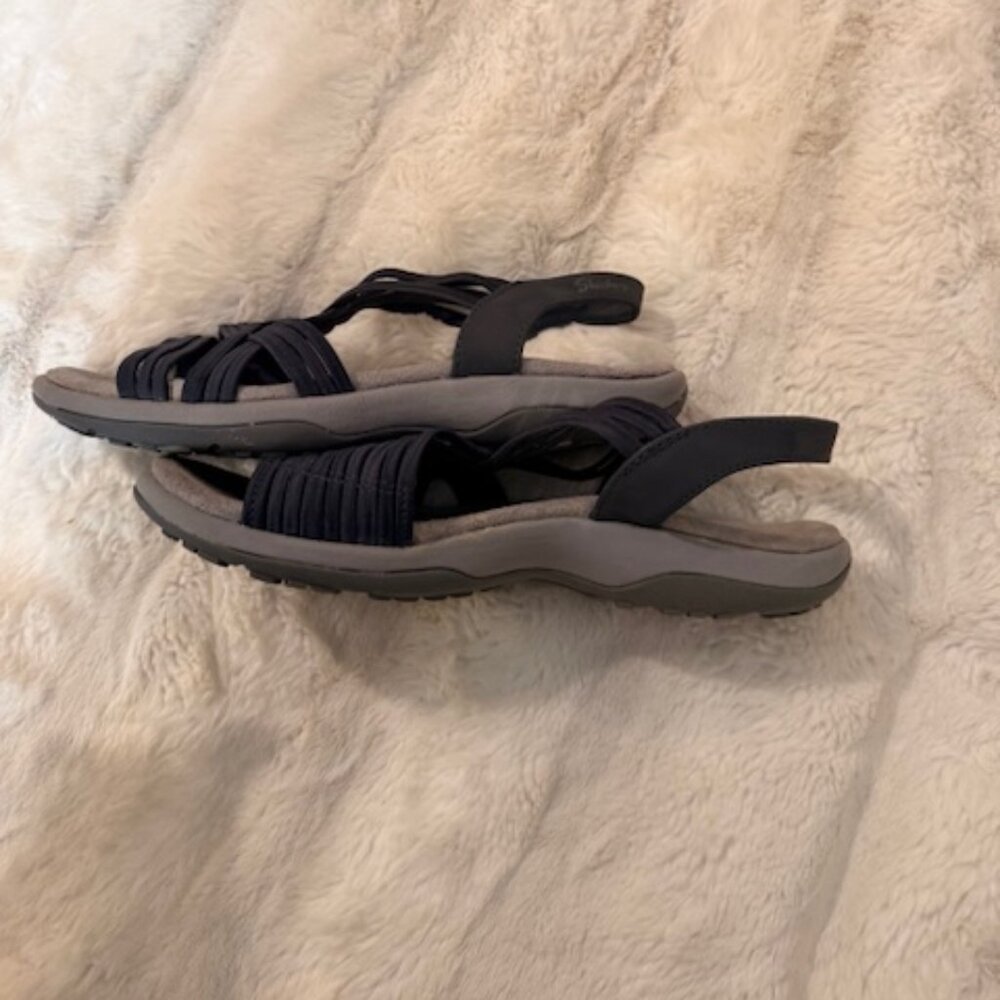 Navy Skechers Sandals- Super comfy Memory Foam - Picture 2 of 4
